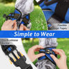 Picture of rabbitgoo Cat Harness and Leash Set for Walking Escape Proof, Adjustable Soft Kittens Vest with Reflective Strip for Cats, Comfortable Outdoor Vest,Blue,L