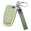 Picture of XIYANG TRADE for for Ford Key Fob Cover with Keychain,Key Case Shell Protector Holder for Ford Explorer Fusion Escape Edge Expedition Maverick Mustang Bronco F150 F250 F350 F450 F550 Lincoln (Green)