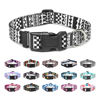 Picture of Mercano Adjustable Dog Collar - Special Design Patterns, Soft Nylon Comfortable Durable Pet Collar for Small Medium Large Dogs (L, Black White A)