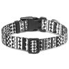 Picture of Mercano Adjustable Dog Collar - Special Design Patterns, Soft Nylon Comfortable Durable Pet Collar for Small Medium Large Dogs (L, Black White A)
