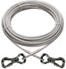 Picture of XiaZ Dog Tie Out Cable, Heavy Duty Dog Chains for Outside with Lockable Hook, Pet Runner Cable Leads for Yard, Dog Line Tether for Small Medium Large Dogs Up to 250 LBS