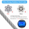 Picture of XiaZ Dog Tie Out Cable, Heavy Duty Dog Chains for Outside with Lockable Hook, Pet Runner Cable Leads for Yard, Dog Line Tether for Small Medium Large Dogs Up to 250 LBS