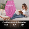 Picture of 12 Pack Hexagon Acoustic Panels, TONOR 12"x 10"x 0.4" High Density Sound Proof Panels for Walls, Sound Dampening Insulation Treatment Wall Panels, Sound Absorbing Padding for Studio, Office, Home Rose