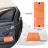 Picture of Ziciner Car Registration Insurance Holder, 2Pack Essential Auto PVC Card Document Glove Box Organizer with Velcro Closure, Universal Car Accessories for Men & Women (Orange/Back Flag)