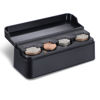 Picture of SINGARO Coin Holder for Car, Coin Change Organizer Compatible with Coins of Different Sizes, Dash-Mounted Holder Suitable for Most Cars, Trucks(Black)