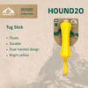 Picture of Hound2O Dog Chew Toys - Tug Stick, Yellow - Tough, Engaging, & Interactive Chew Toys - Chew, Chase, & Fetch - Durable Materials That Float - Easy to Clean for Outdoor Play - Non-Toxic Materials