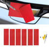 Picture of LANZMYAN Compatible with Bowtie Logo Wrap Stickers Cut-Your-Own Emblem Overlay DIY Decals for Chevy 6PCS Red