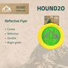 Picture of Hound2O Dog Chew Toys - Reflective Flyer, Green - Tough, Engaging, & Interactive Chew Toys - Chew, Chase, & Fetch - Durable Materials That Float - Easy to Clean for Outdoor Play - Non-Toxic Materials