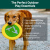 Picture of Hound2O Dog Chew Toys - Reflective Flyer, Green - Tough, Engaging, & Interactive Chew Toys - Chew, Chase, & Fetch - Durable Materials That Float - Easy to Clean for Outdoor Play - Non-Toxic Materials