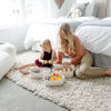 Picture of NaturalCozy 5-Piece Rectangle Storage Basket Set- Natural Cotton Rope Woven Baskets for Organizing! Small Basket for Montessori, Baby Nursery, Dog Toy Baskets, Cat Toy Box, Bathroom Organization Bin