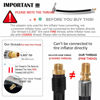 Picture of LUMITECO Locking Tire Chuck with Rubber Hose and Standard Tire Valve Fine Thread, Tire Inflator Pump Hose Adapter for Twist On Convert to Lock On Connection