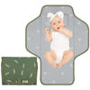 Picture of Baby Portable Changing Pad Travel - Waterproof Compact Diaper Changing Mat with Built-in Pillow - Lightweight & Foldable Changing Station, Newborn Shower Gifts