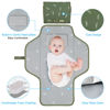 Picture of Baby Portable Changing Pad Travel - Waterproof Compact Diaper Changing Mat with Built-in Pillow - Lightweight & Foldable Changing Station, Newborn Shower Gifts