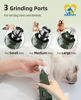 Picture of Casfuy Dog Nail Grinder Quiet - (45db) 6-Speed Pet Nail Grinder with 2 LED Lights for Large Medium Small Puppy Dogs/Cats, Professional 3 Ports Rechargeable Electric Dog Nail Trimmer with Dust Cap