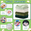 Picture of Frienda 4 Pcs Baby Fuzzy Blanket Fluffy Baby Blanket for Boys Girls Soft Warm Baby Receiving Blankets Nursery Bed Blanket Toddler Infant Newborn Receiving Blanket, 32 x 24 Inch (Green Color)