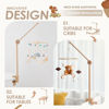 Picture of HI BABY MONMENT Crib Mobile Arm - Rotating Baby Mobile Hanger, Natural Beech Wood, Mobile Stand for Crib Nursery Decor, Perfect for Baby Girl or Boy