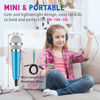 Picture of Wootrip [2PCS] Mini Microphone, Mini Karaoke Vocal and Recording Microphone Portable for iPhone ipad Laptop Android-Tiny Microphone Ideal for Kids (Blue and Rose Red)