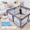 Picture of Orian Baby Playpen 50x50 Large Playpen for Babies and Toddlers, Oxford Fabric, Indoor & Outdoor Play Pen, 10 Colorful Balls, 4 Pull Up Rings, Carry Bag