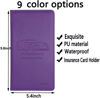 Picture of Car Registration and Insurance Card Holder - Leather Vehicle Glove Box Automobile Documents Paperwork Wallet Case Organizer for ID, Driver's License, Key Contact Information Cards - Men&Women