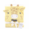 Picture of Hudson Baby Unisex Baby Cotton Animal Face Hooded Towel, Bowtie Giraffe, One Size
