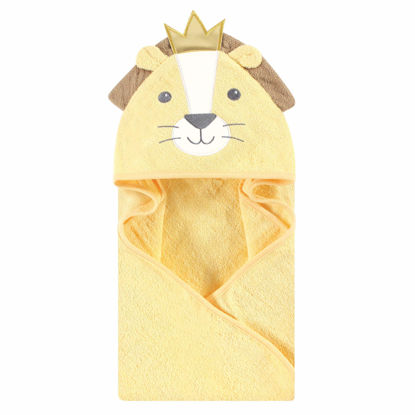 Picture of Hudson Baby Unisex Baby Cotton Animal Face Hooded Towel, King Lion, One Size