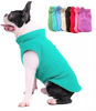 Picture of JACKO & CO - Fleece Vest Sweater with Leash Ring - Soft Lightweight Breathable for Puppies Small Medium Dogs, Kitten, Cats, Chihuahua - Warm for Fall/Autumn/Winter (Turquoise, X-Large 17-25lbs)