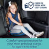 Picture of hiccapop UberBoost Inflatable Booster Car Seat | Travel Booster Car Seat | Narrow Backless Booster Car Seat for Travel | Portable Booster Seat for Toddlers, Kids, Child (Navy/Gray)