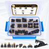 Picture of CheeMuii 31 PCS DOT Air Brake Line Fittings 1/4" 3/8" Push to Connect Fittings Quick Connect Air Hose Fittings Repair Kit for Truck or Industrial Air System