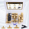 Picture of CheeMuii 13 PCS Brass DOT Air Line Fittings Kit 1/4 3/8 1/2 DOT Quick Connect Air Fittings Tee Union Push to Connect Air Hose Fittings for Semi Truck Trailers Air Brake System
