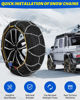Picture of Auto Fixing Snow Chains Tire Chains For Cars Suv Pickup Trucks - Auto Fixing 1 Min Quick Fit AND Easy Installation, Reusable Universal Emergency Traction Snow Chains - Set of 2（HKN80）