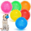 Picture of VITEVER 3.5” Squeaky Dog Toy Balls (6 Colors) Puppy Chew Toys for Teething, BPA Free Non-Toxic, Spikey Medium, Large & Small Dogs, Durable Aggressive Chewers