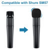 Picture of Windscreen for SM57, 6Pack Microphone Pop Filter Compatible with Shure SM57, Mic Foam Replacement Cover for Shure SM57, for Noise Reduction By ChromLives, Black