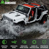 Picture of Alien Sunshade Jeep Wrangler JLU Red (2018-2023), Front & Rear Mesh Sun Shade for Jeep JL Unlimited, Blocks UV, Jeep Gifts, Wind, Noise, Bikini JLkini Top Cover for Sport, Sport S, Sahara, Rubicon