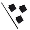 Picture of Flute Cleaning Rod with 3pcs Flute Cleaning Cloth, Flute Cleaning Kit, Flute Cleaning Rod and Flute Cleaning Cloth, Cleaning Swabs Flute Cleaning Cloth, Flute Cleaning Cloth (Black)
