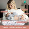 Picture of Little Grape Land Nursing Pillow for Infants, Breastfeeding Pillows, Baby Support Pillow for Nursing, Bottle Feeding, Tummy Time with Machine Washable Cover & Breathable Filling (Little Bunny)