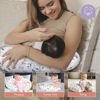 Picture of Little Grape Land Nursing Pillow for Infants, Breastfeeding Pillows, Baby Support Pillow for Nursing, Bottle Feeding, Tummy Time with Machine Washable Cover & Breathable Filling (Little Bunny)