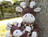 Picture of HuggleHounds Knotties Dog Toys For Small Dogs - Plush Dog Toy For Aggressive Chewers - Squeaky Interactive Puppy Toys - Soft Yet Tough, Durable Stuffed Pet Chew Toy For All Breedss | Small Giraffe