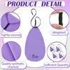 Picture of 4 Pcs Clarinet Swab Cloth Clarinet Cleaner Clarinet Cleaning Cloth Swab for Inside Tube Suitable Clarinet Piccolo Flute Sax Saxophone (Purple)