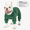 Picture of cyeollo Dog Pajamas Extra Small, Soft Fleece Pet Onesie Coat for Small Dogs Pjs Warm Puppy Stretchable Jumpsuit Cold Weather Dog Clothes Outfits, Green XS