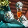 Picture of 4 Pack Large Disco Ball Silver Hanging Disco Balls Reflective Mirror Ball Ornament for Party Holiday Wedding Dance and Music Festivals Decor Club Stage Props DJ Decoration (6 Inch)