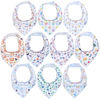 Picture of DiaperSquad's 10-Pack Baby Bibs for Drooling and Teething, Bibs for Boys, Baby Girl - Solid Cotton Baby Drool Bibs (Holiday)