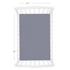 Picture of 4-Pack Fitted Mini Crib Sheets for Boys and Girls - Breathable, Soft Microfiber Baby Sheets in Grey, Navy and White