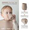 Picture of SAMiGO Silicone Baby Cups for 6-12 Months Infants - Tiny Open Cups - Training Cups for Baby Led Weaning - Set of 2 Drinking Cups