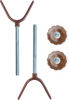 Picture of 2 Pack 8MM Baby Gate Y Shaped Threaded Spindle Rod Adapter for Pet & Dog Pressure Mounted Safety Gates