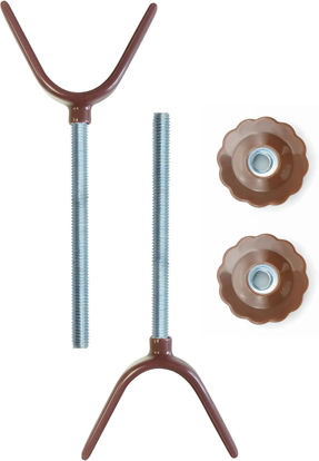 Picture of 2 Pack 8MM Baby Gate Y Shaped Threaded Spindle Rod Adapter for Pet & Dog Pressure Mounted Safety Gates