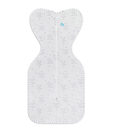 Picture of Love to Dream Swaddle, Baby Sleep Sack, Swaddle Up Self-Soothing Swaddles for Newborns, Get Longer Sleep, Snug Fit Helps Calm Startle Reflex, Lite 0.2 Tog Sleep Sack, 5-8.5 lbs, Gray