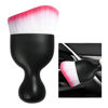 Picture of Ziciner Car Detailing Brush, Curved Soft Bristles Auto Removal Dust Collectors, Universal Vehicle Dashboard, Air Conditioner Vents etc Interior Cleaning Tool Accessories (White/Red)