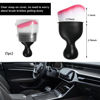 Picture of Ziciner Car Detailing Brush, Curved Soft Bristles Auto Removal Dust Collectors, Universal Vehicle Dashboard, Air Conditioner Vents etc Interior Cleaning Tool Accessories (White/Red)
