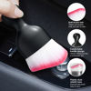 Picture of Ziciner Car Detailing Brush, Curved Soft Bristles Auto Removal Dust Collectors, Universal Vehicle Dashboard, Air Conditioner Vents etc Interior Cleaning Tool Accessories (White/Red)