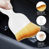 Picture of Ziciner Car Detailing Brush, Curved Soft Bristles Auto Removal Dust Collectors, Universal Vehicle Dashboard, Air Conditioner Vents etc Interior Cleaning Tool Accessories (White)